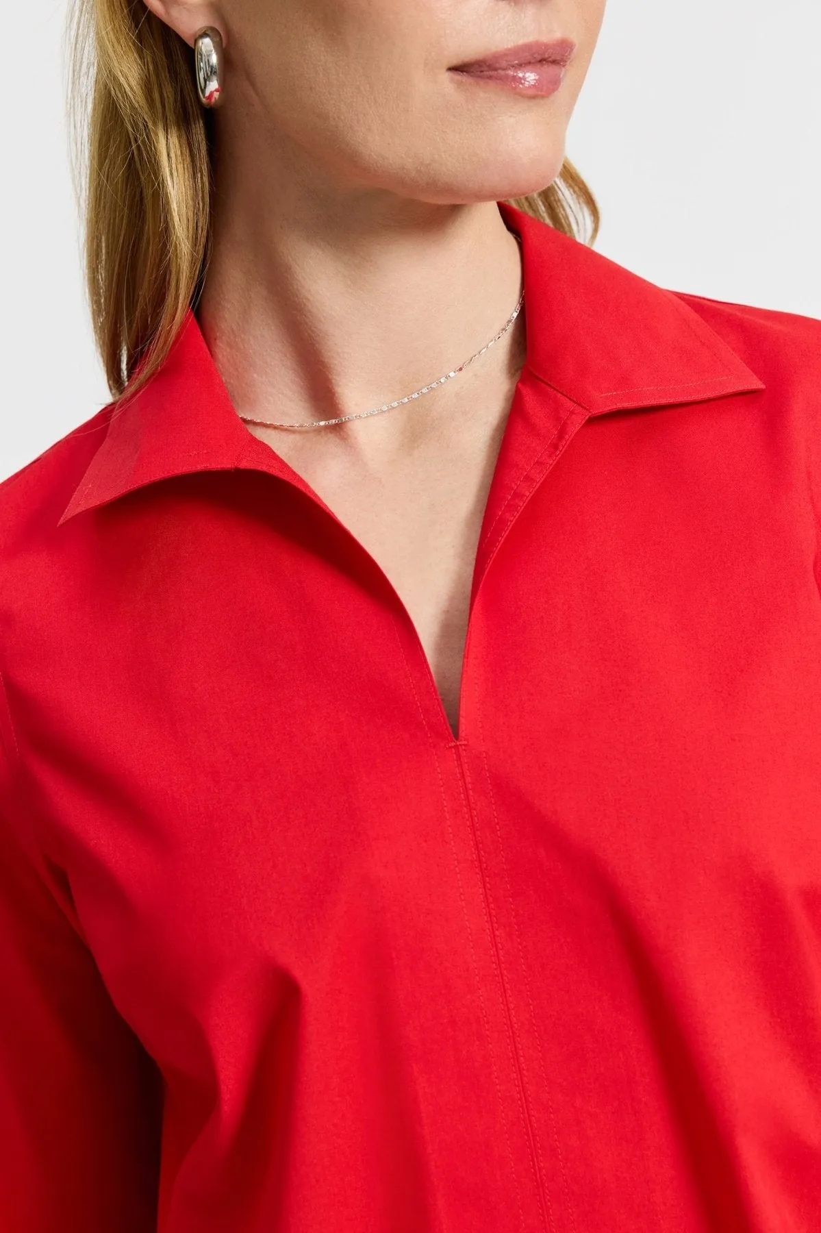 Agnes Stretch No Iron Popover Shirt