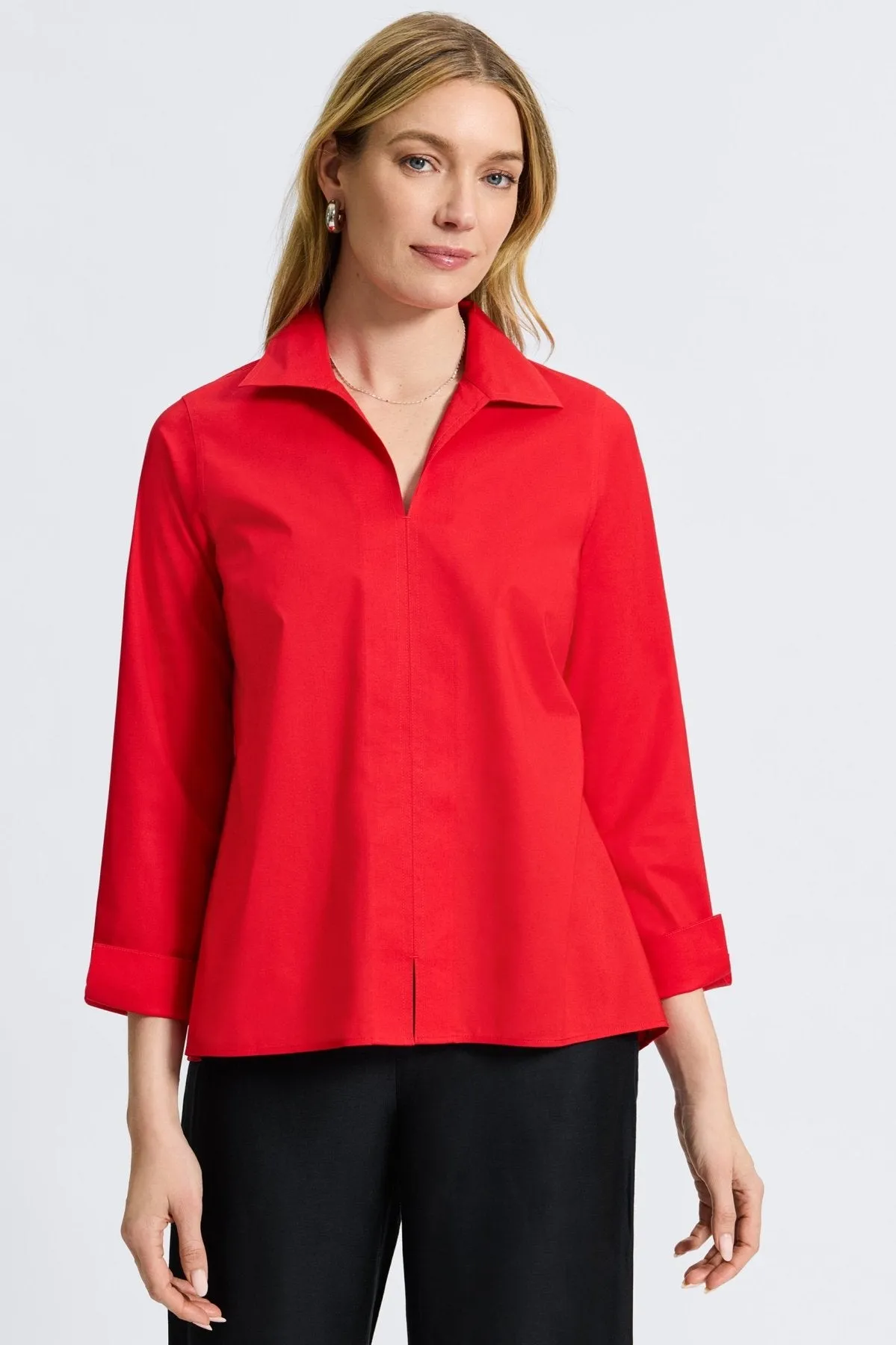 Agnes Stretch No Iron Popover Shirt