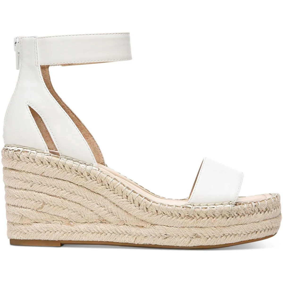 Alfani Womens Cohjo Faux Leather Padded Insole Wedge Sandals