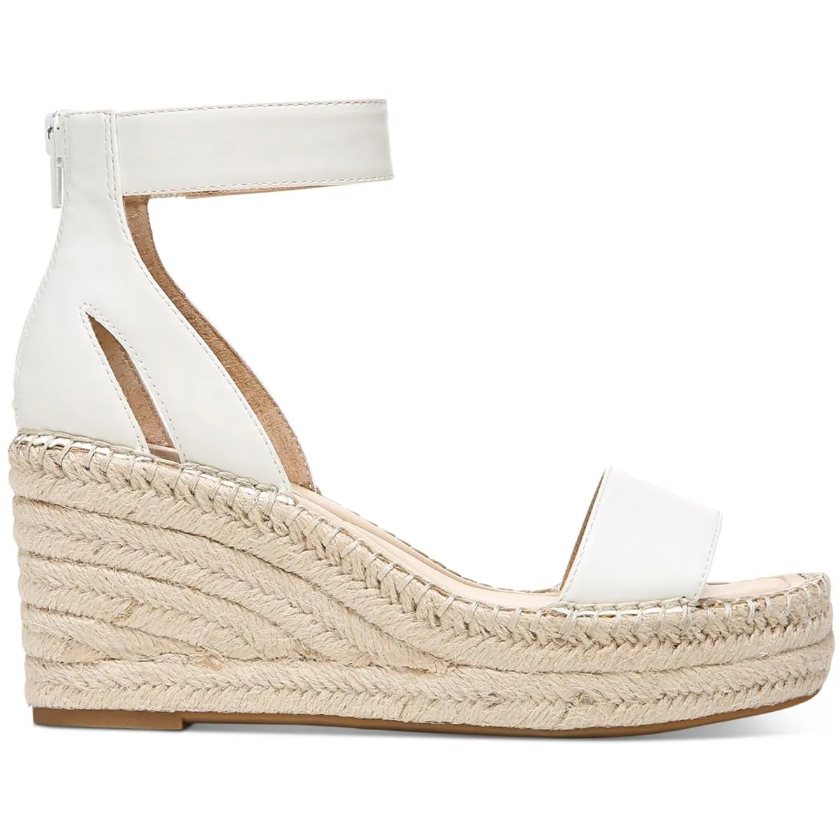 Alfani Womens Cohjo Faux Leather Padded Insole Wedge Sandals