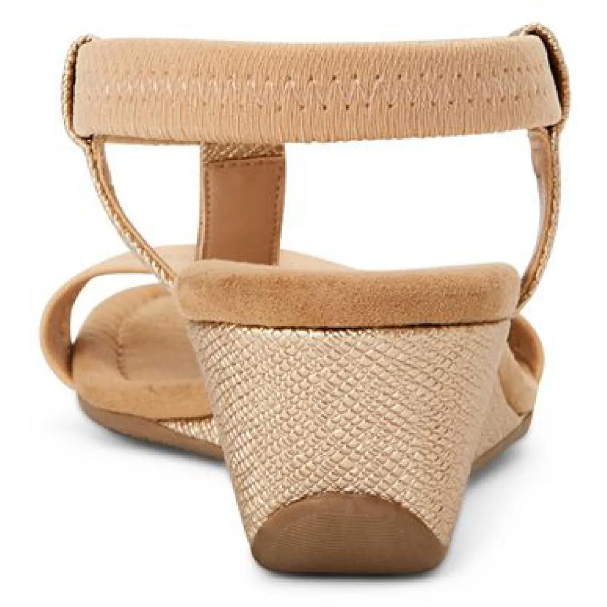 Alfani Womens Voyage1 Open Toe Elastic Wedge Sandals