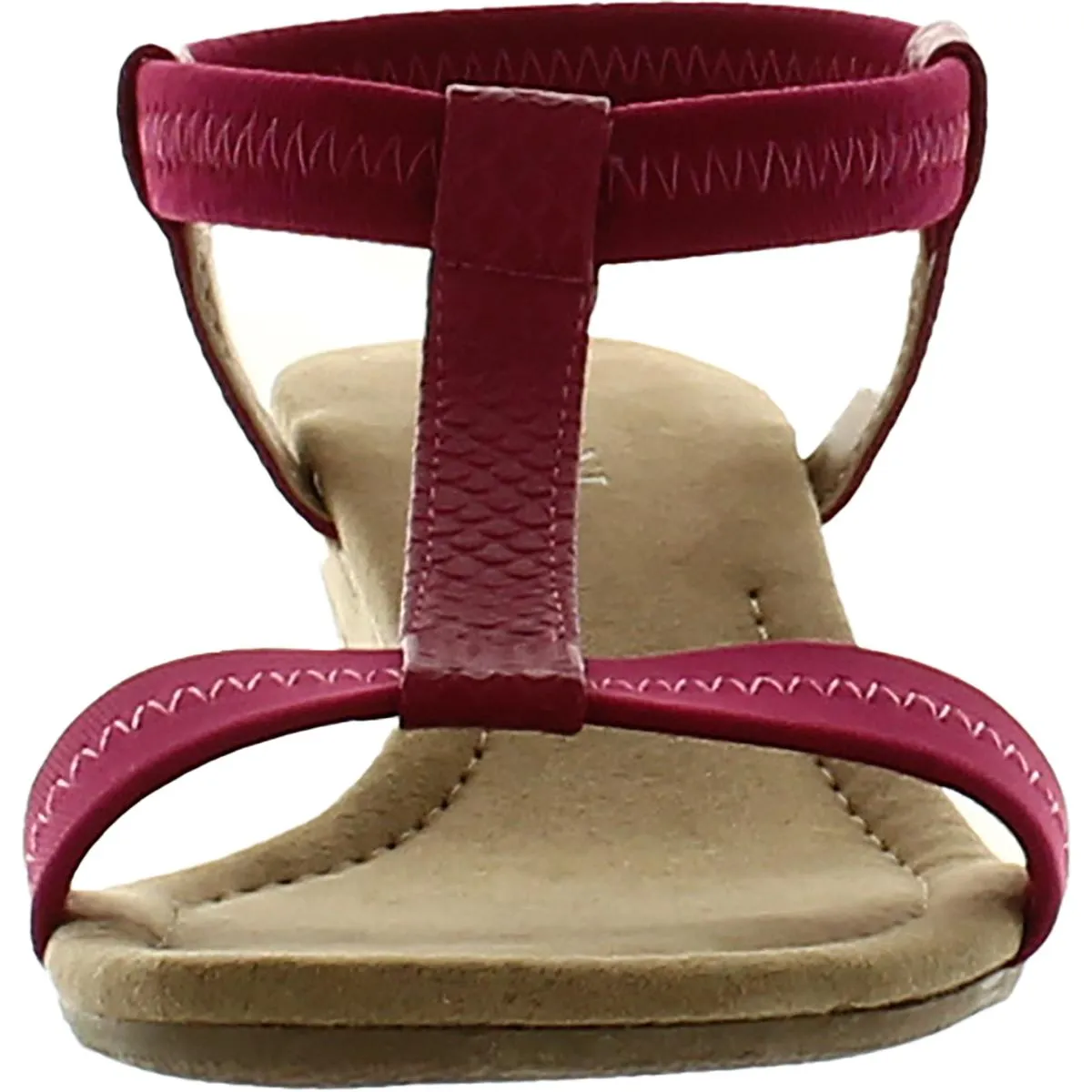 Alfani Womens Voyage1 Open Toe Elastic Wedge Sandals