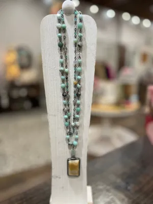 Amazonite Beaded Necklace