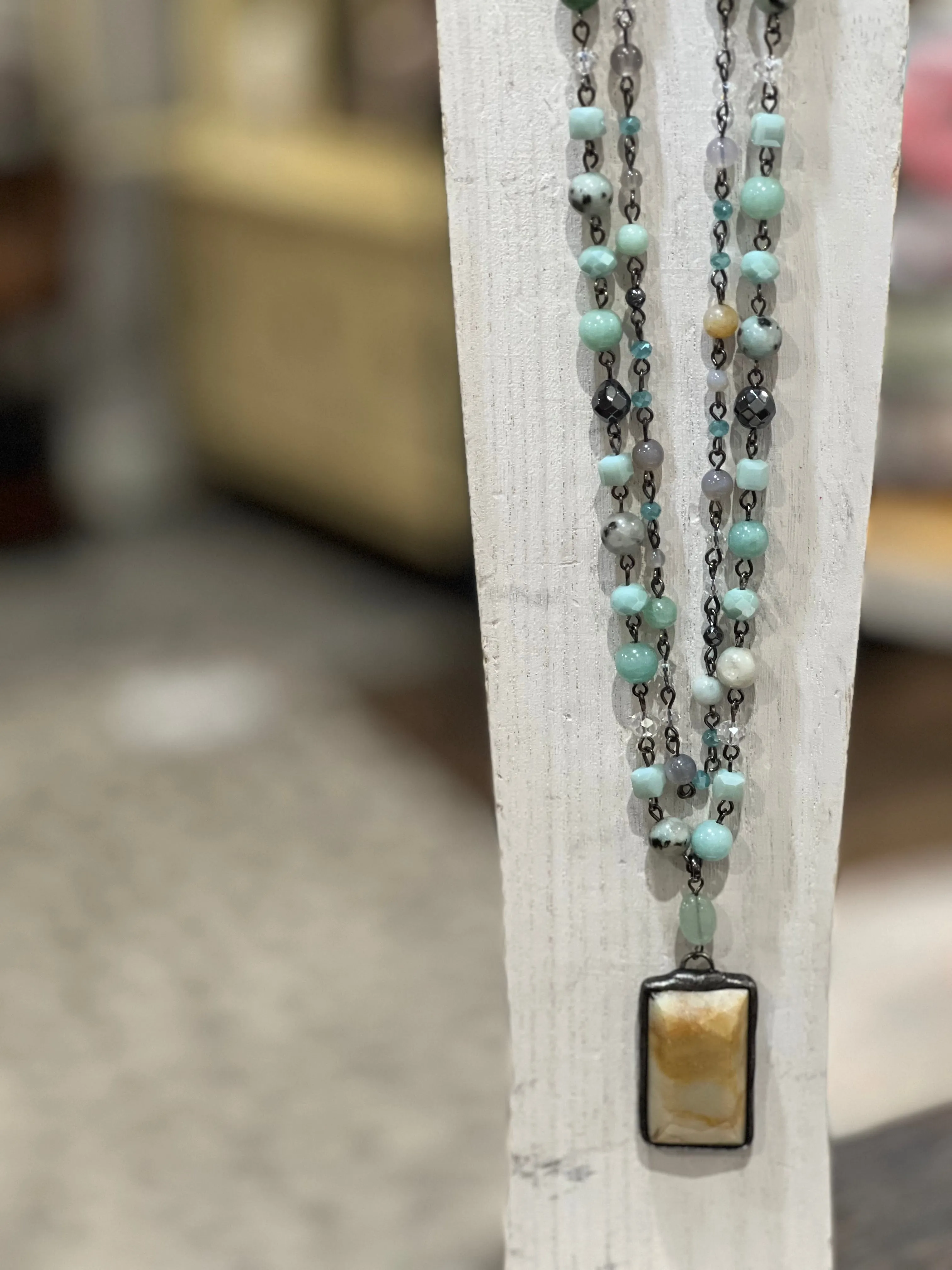 Amazonite Beaded Necklace