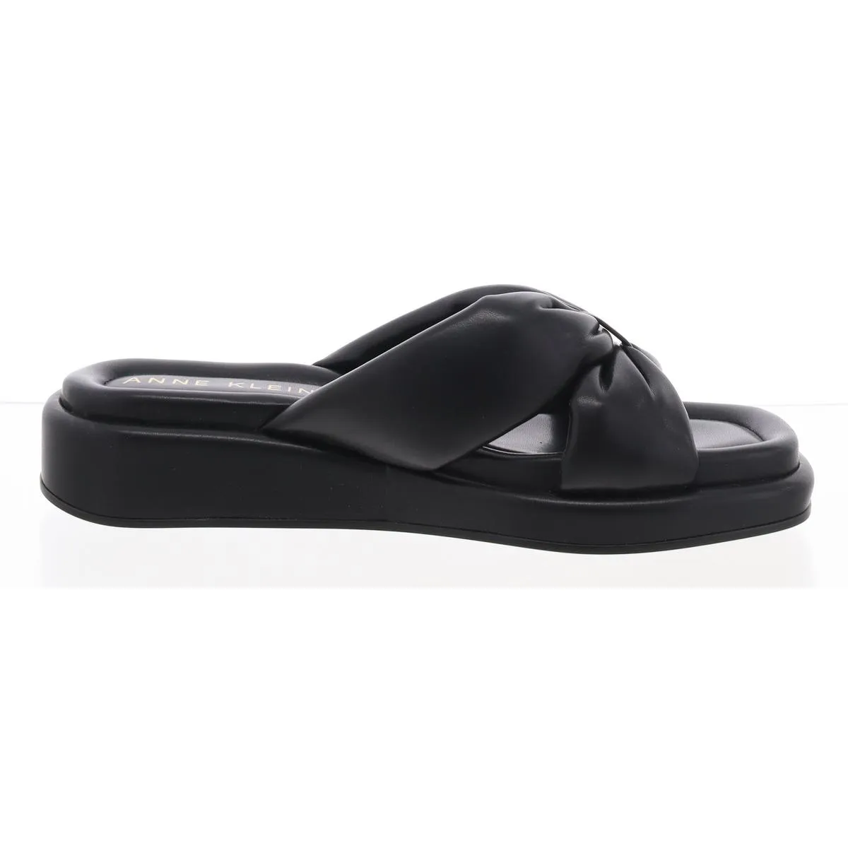 Anne Klein Womens Avenue Slip On Square Toe Slide Sandals