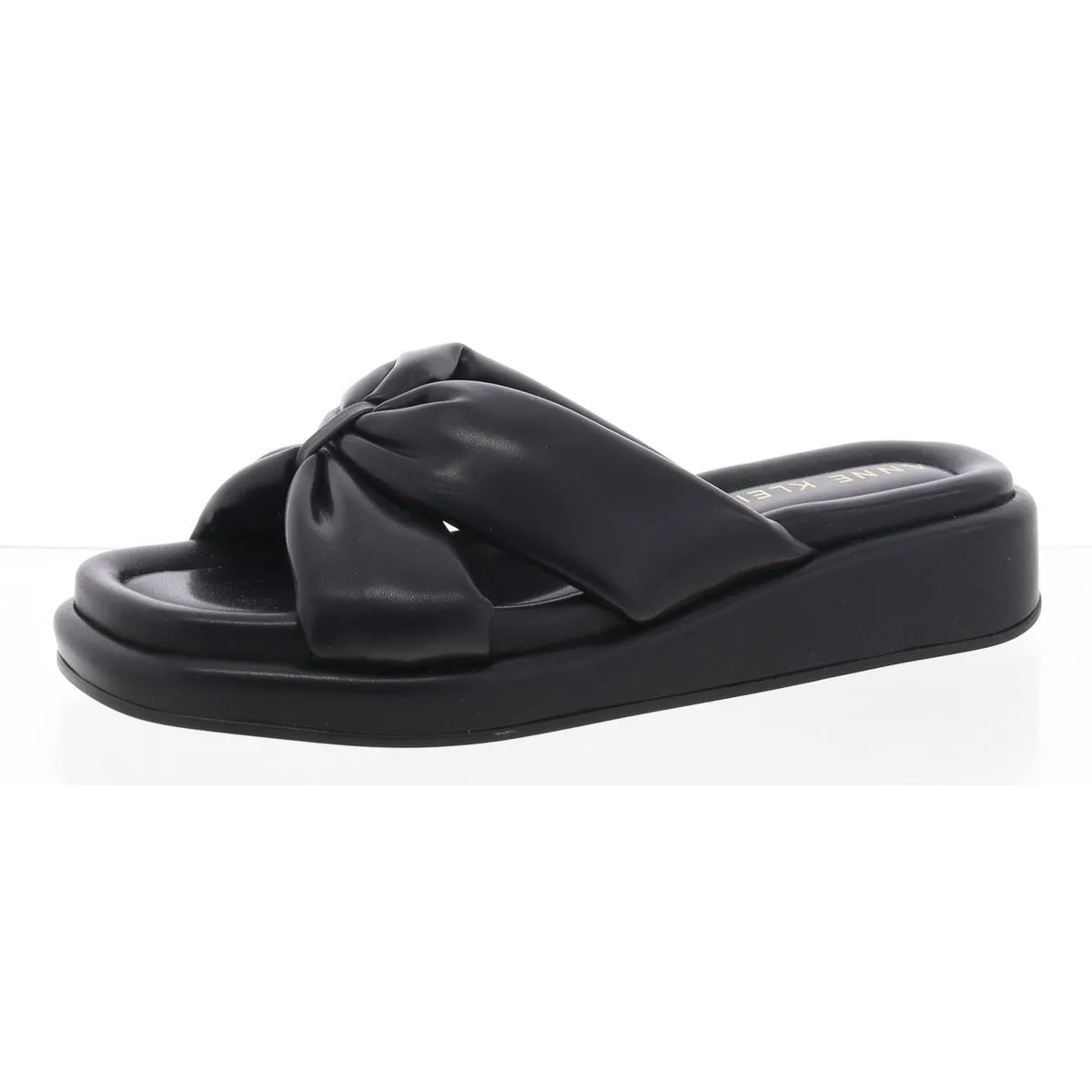 Anne Klein Womens Avenue Slip On Square Toe Slide Sandals