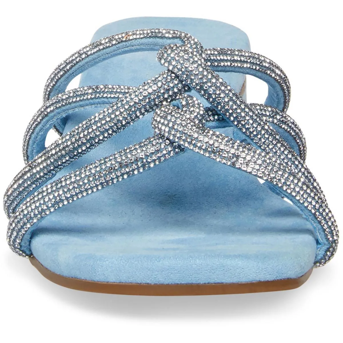 Anne Klein Womens Nikole Glitter Slide Sandals