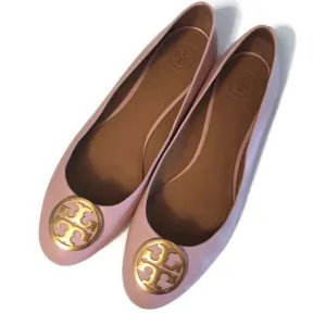 Benton2 Ballet Flats in Seashell Pink & Gold