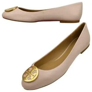 Benton2 Ballet Flats in Seashell Pink & Gold