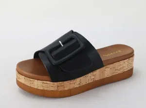 Black Slide Sandals