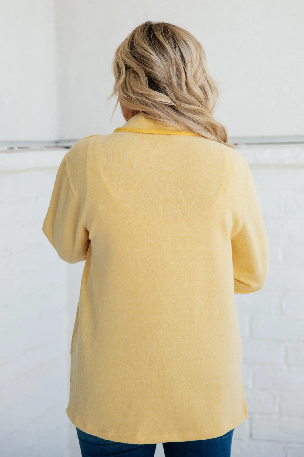 Borrowed From My Boyfriend Jacket in Yellow- 8/5/2021