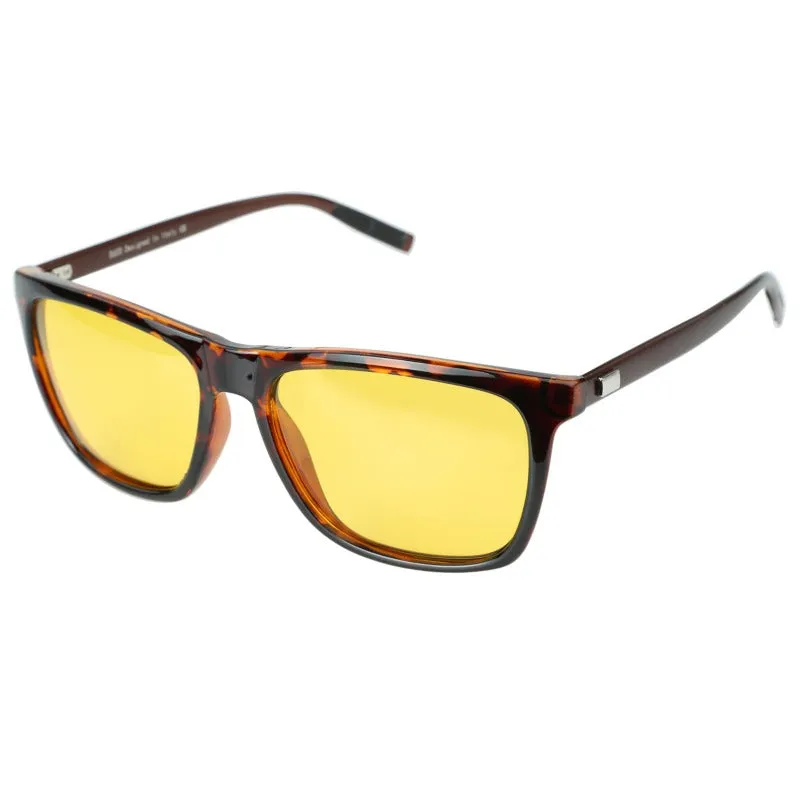Duco Night Driving Glasses for Headlight Anti-glare Night Time Yellow Lenses 3029y