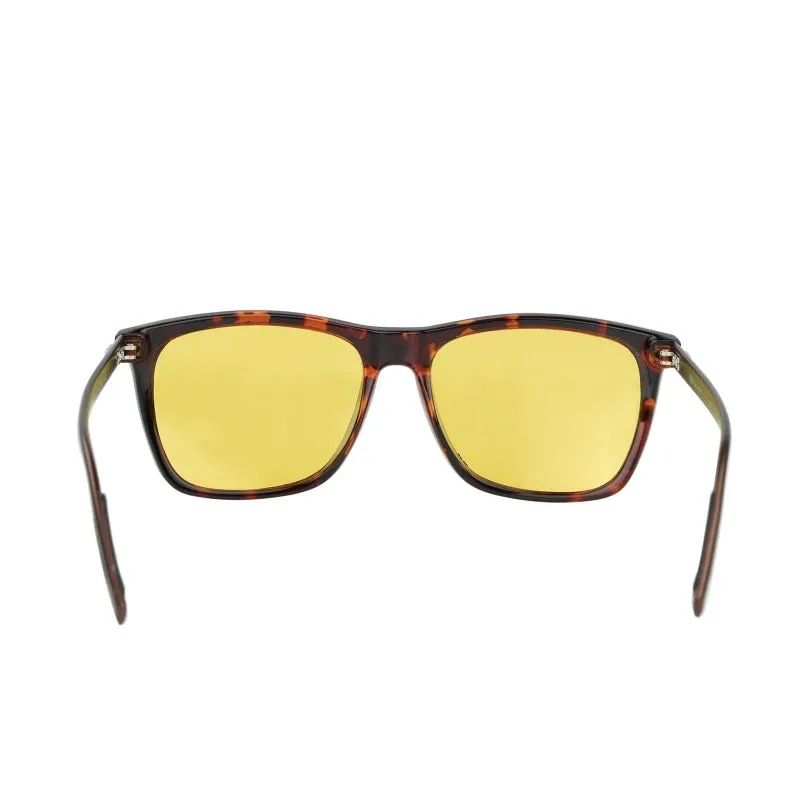 Duco Night Driving Glasses for Headlight Anti-glare Night Time Yellow Lenses 3029y