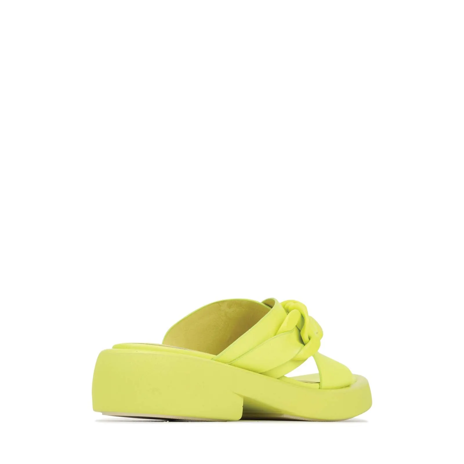 ELEASE LEATHER SLIDE HEEL SANDALS