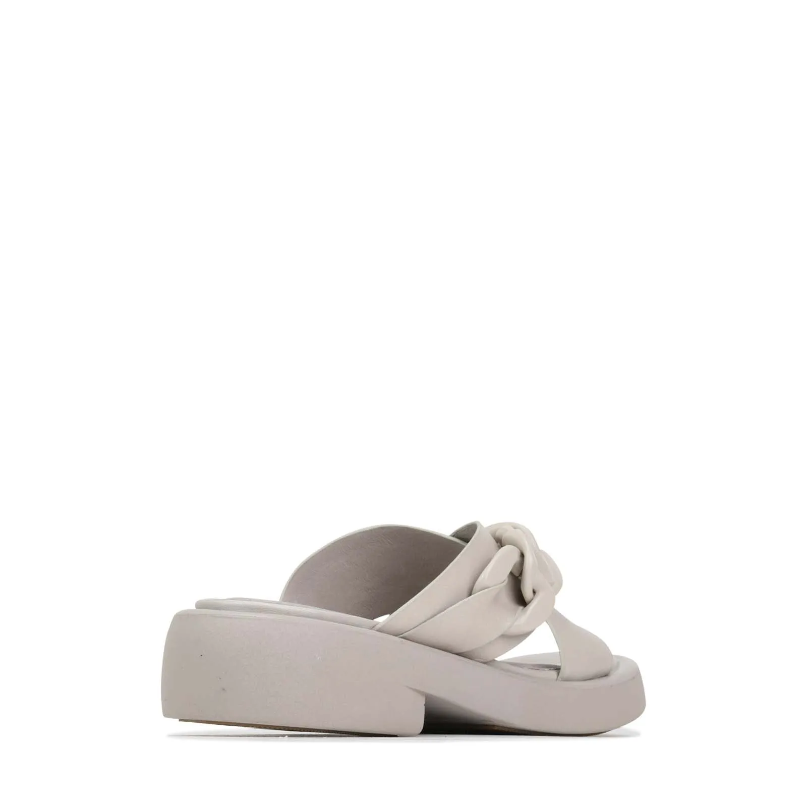 ELEASE LEATHER SLIDE HEEL SANDALS
