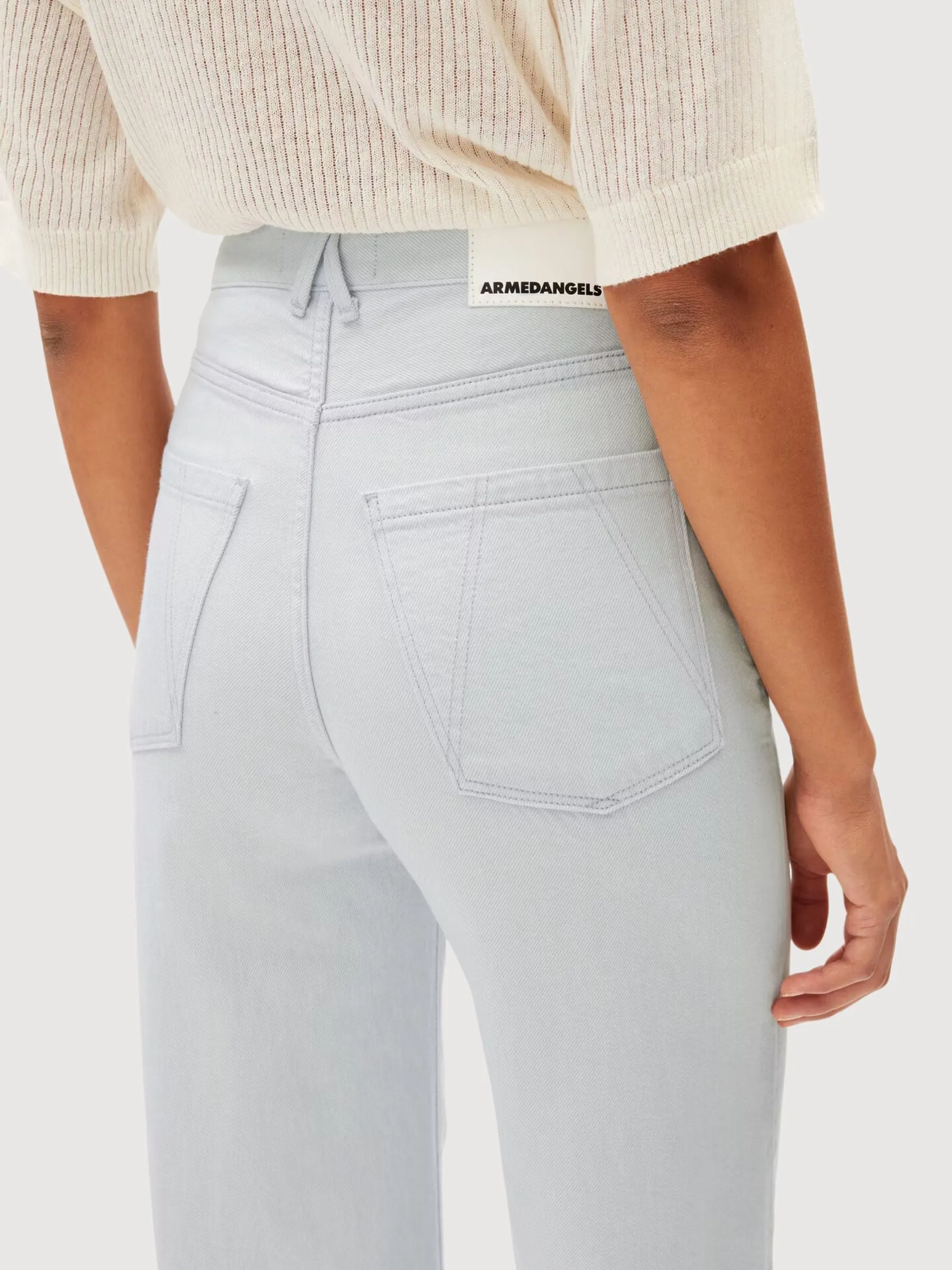 Enijaa Cropped Denim Trousers Women | Armedangels