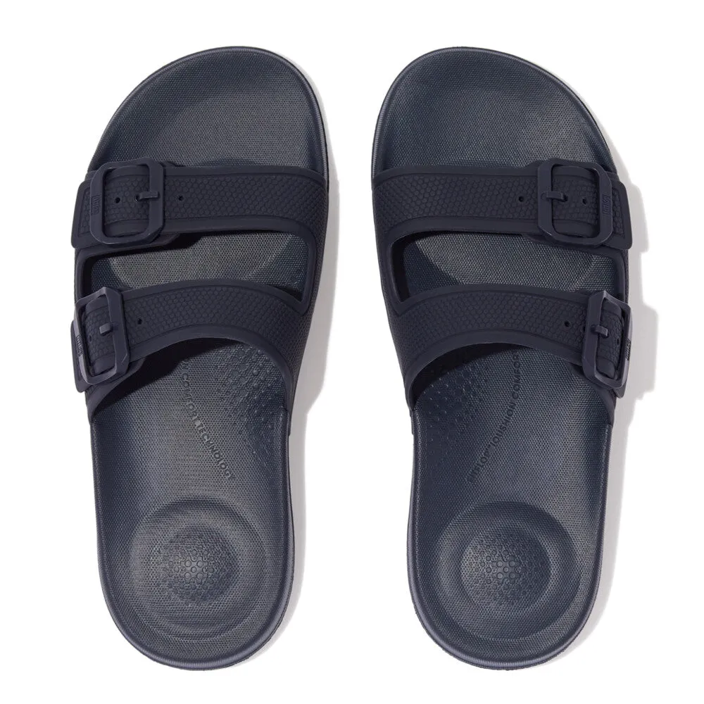 FitFlop iQushion Two Bar Buckle Slide Midnight Navy