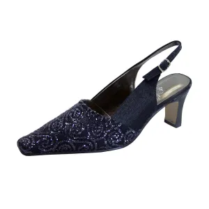 FLORAL Sable Women's Wide Width Dress Slingback Pumps