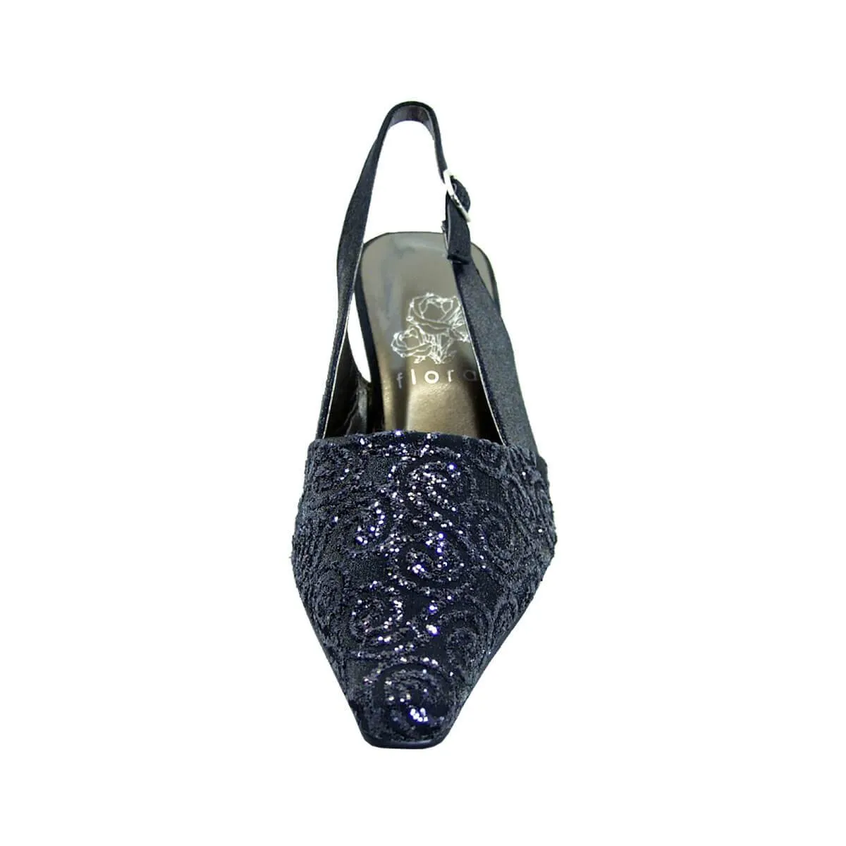 FLORAL Sable Women's Wide Width Dress Slingback Pumps
