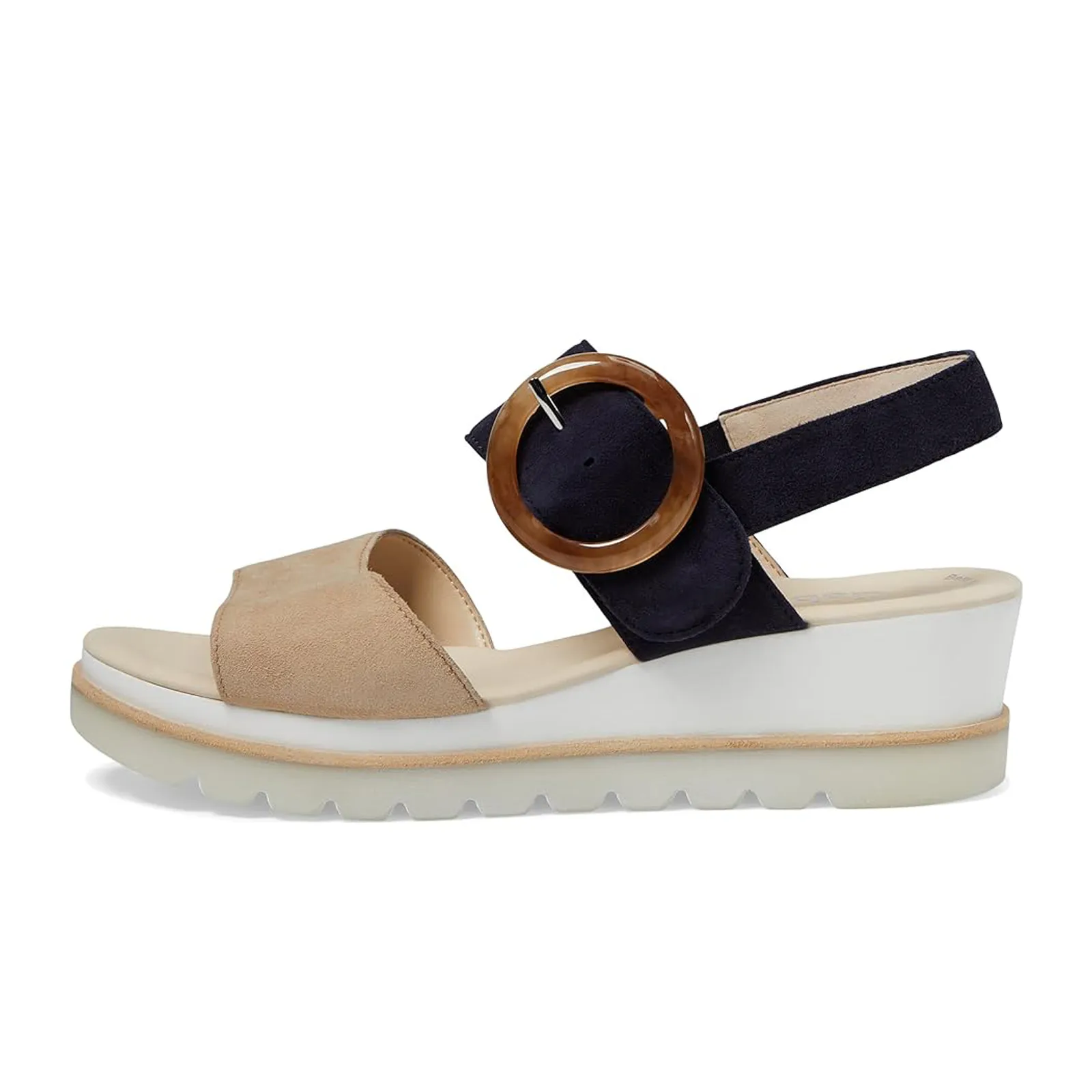 Gabor 24645-30 Platform Wedge Sandal (Women) - Caramel/Atlantic
