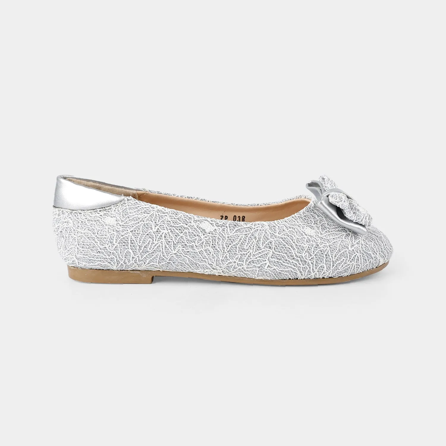 Girls Pumps ZP-038-SILVER