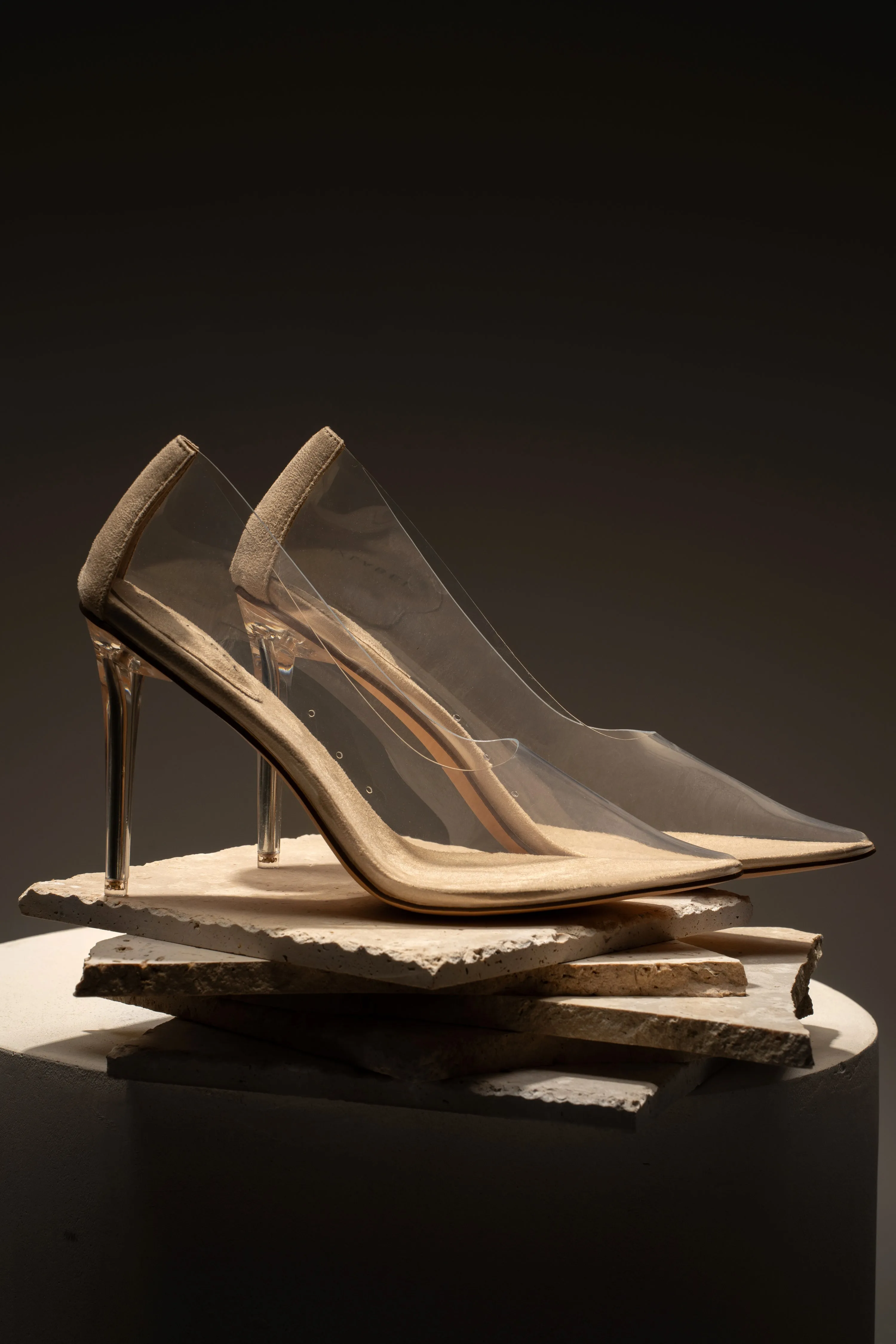 Glass Doll Clear Pumps
