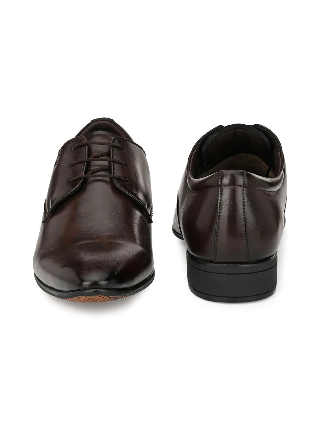 HITZMS_5714 Men's Coco Synthetic Formal  Lace-Up Shoes