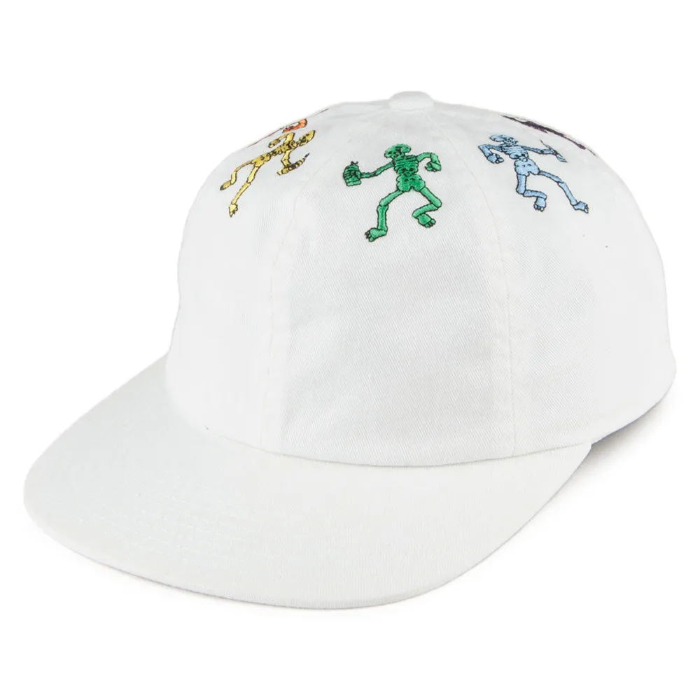 HUF Owsley 6 Panel Snapback Cap - White