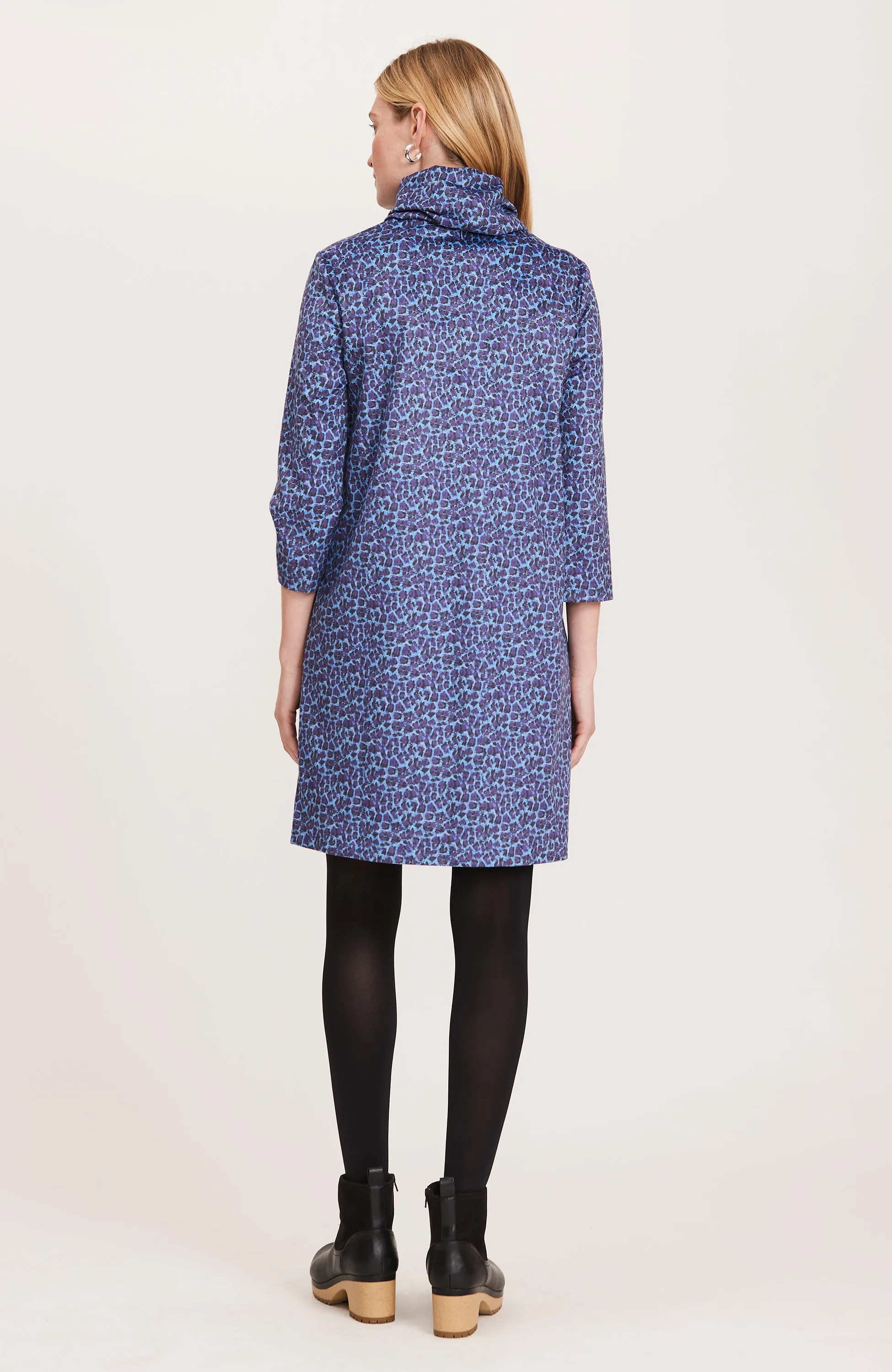 Kim Faux Suede Animal Dress - Multi Dove Animal