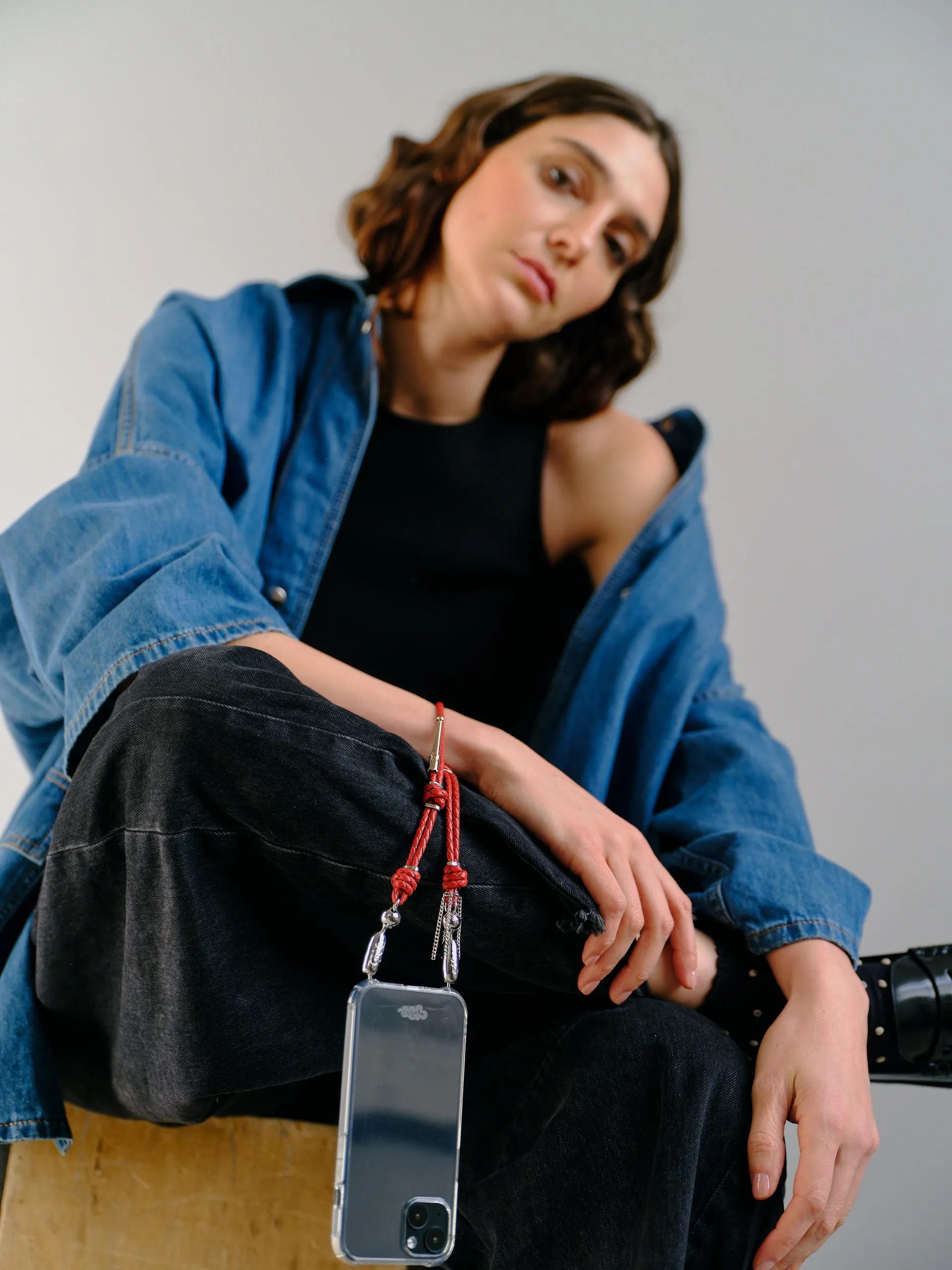 Leather Bolo Wristlet