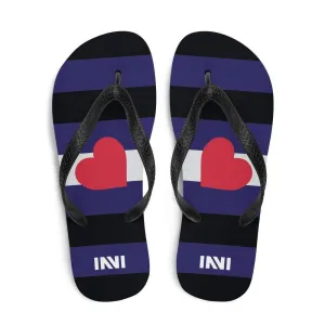 Leather Pride Flip-Flops