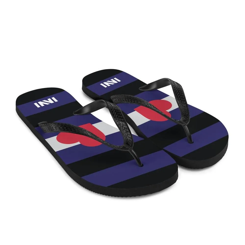 Leather Pride Flip-Flops