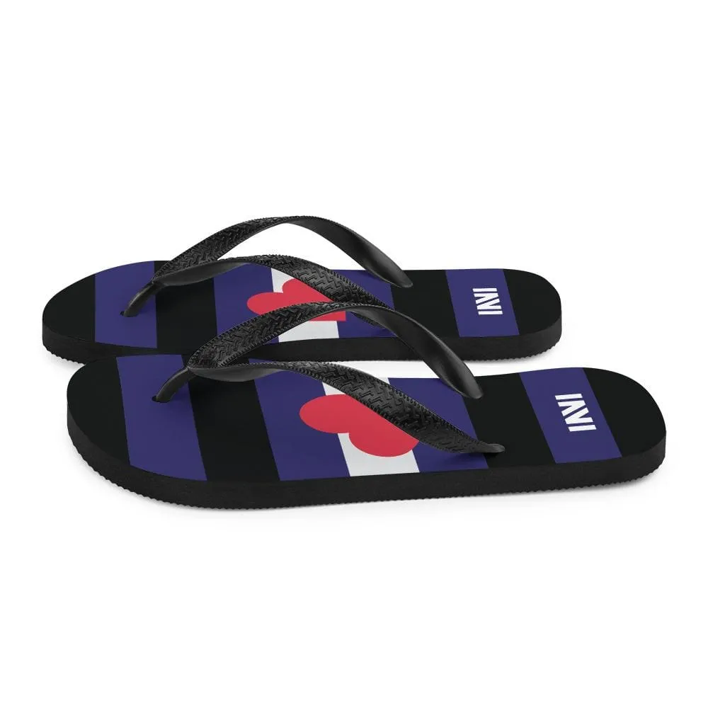 Leather Pride Flip-Flops