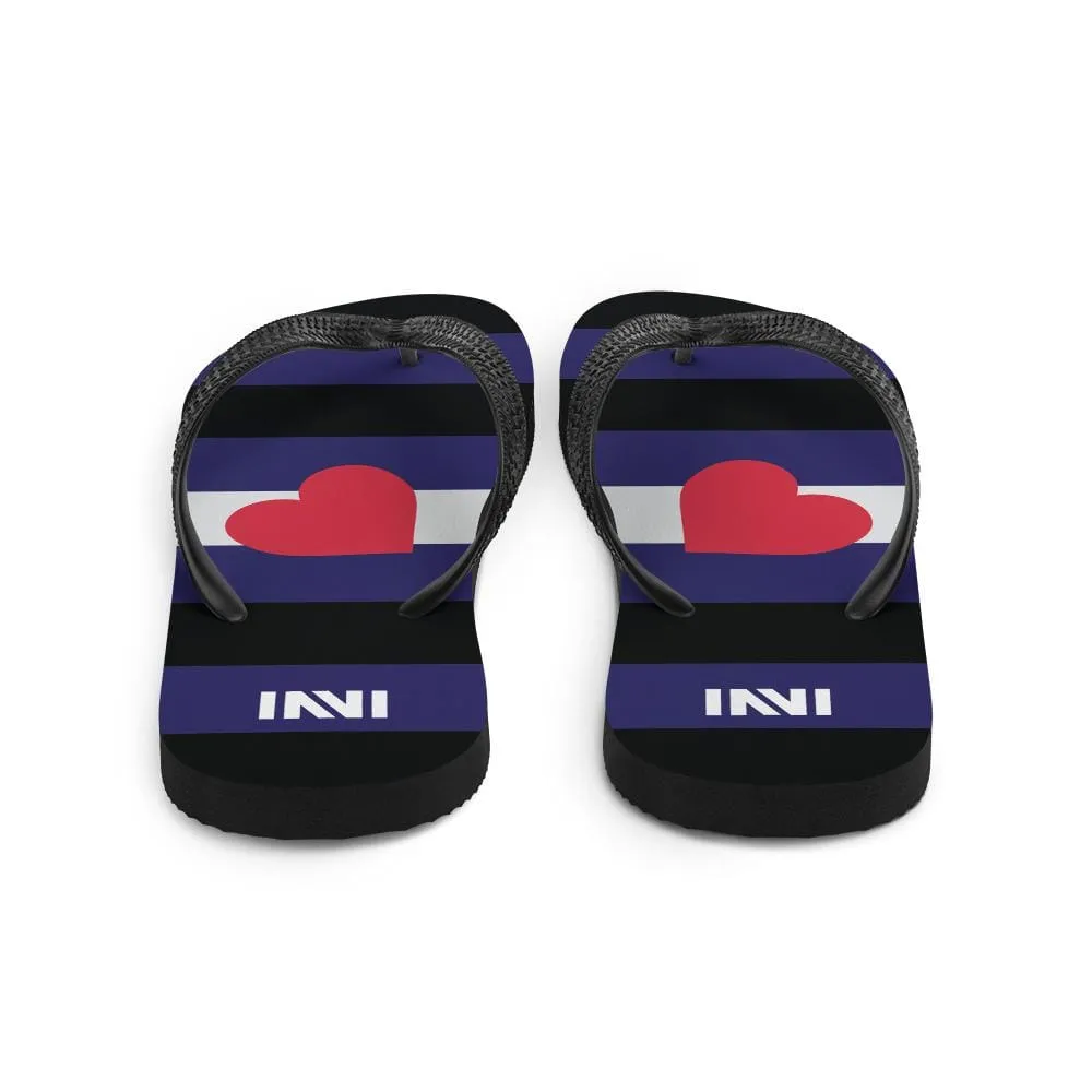 Leather Pride Flip-Flops