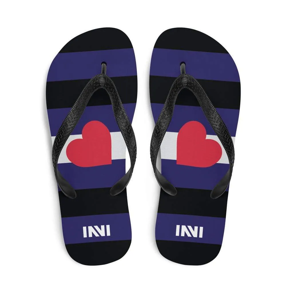 Leather Pride Flip-Flops