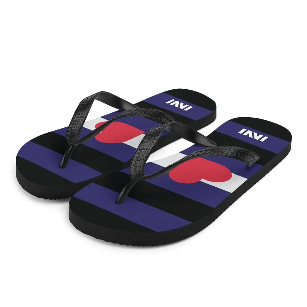 Leather Pride Flip-Flops