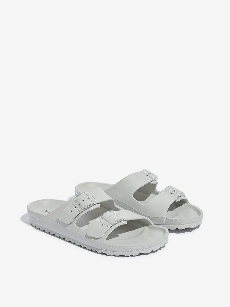 LUNA BLU Grey Double Band Flip-Flop