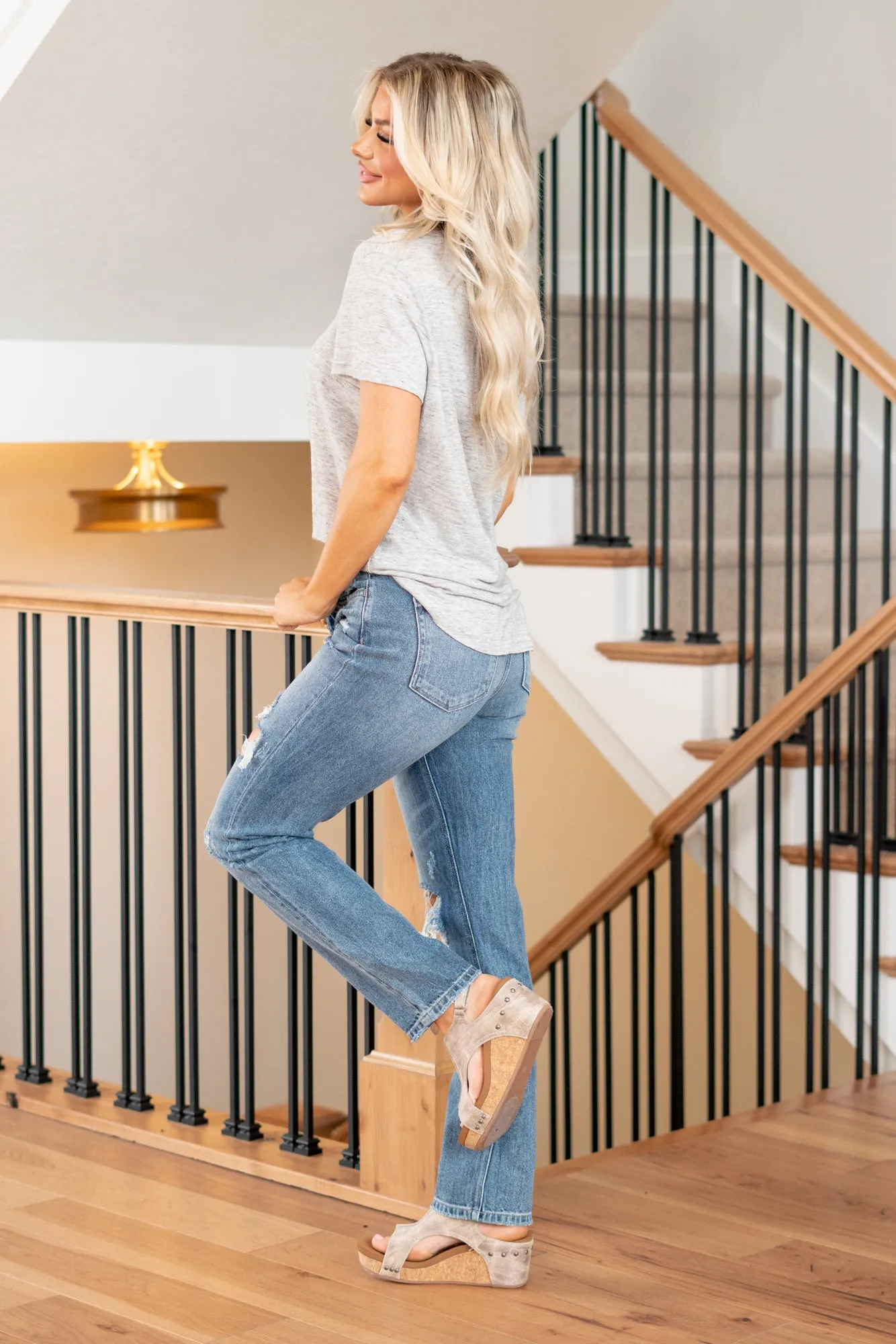 Mase Distressed Straight Jeans