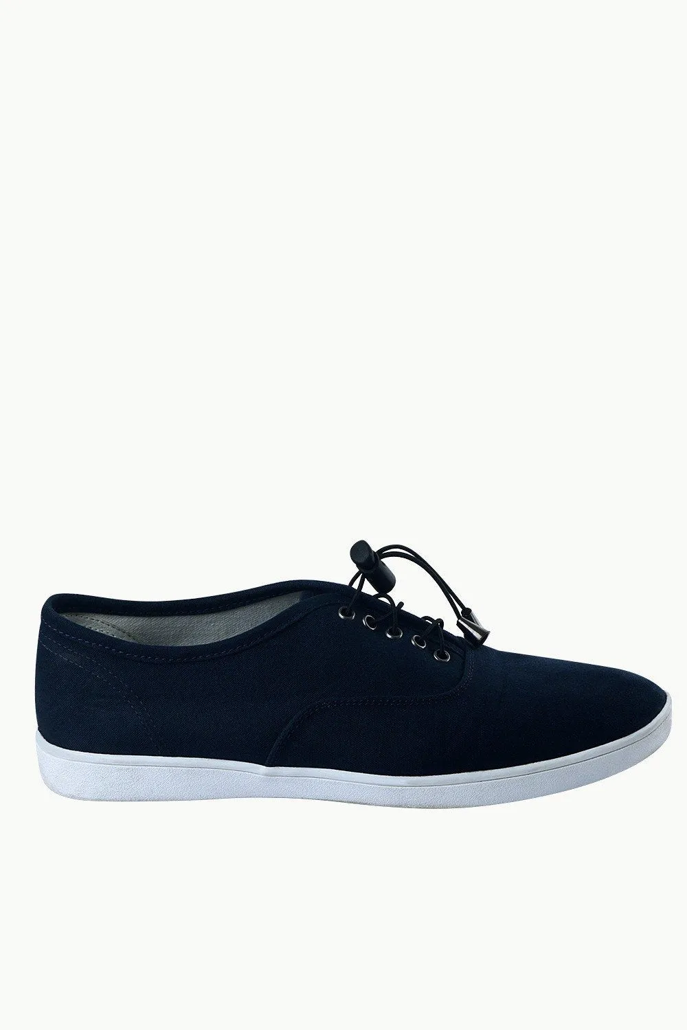 Men's Elastic Tassel Navy Boat Shoes
