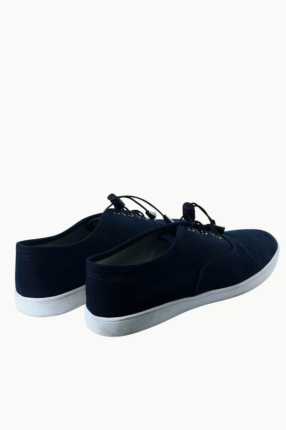 Men's Elastic Tassel Navy Boat Shoes