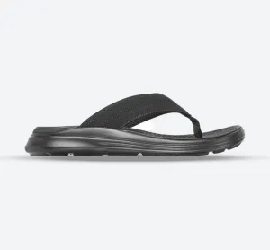 Men's Wide Fit Skechers 204383 Relaxed Fit Sargo Point Vista Flip Flops