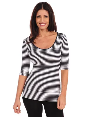 Micro Stripe Reversible Ballet Sleeve (605MS)