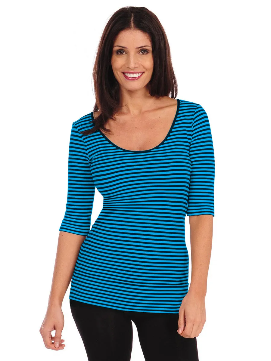 Micro Stripe Reversible Ballet Sleeve (605MS)