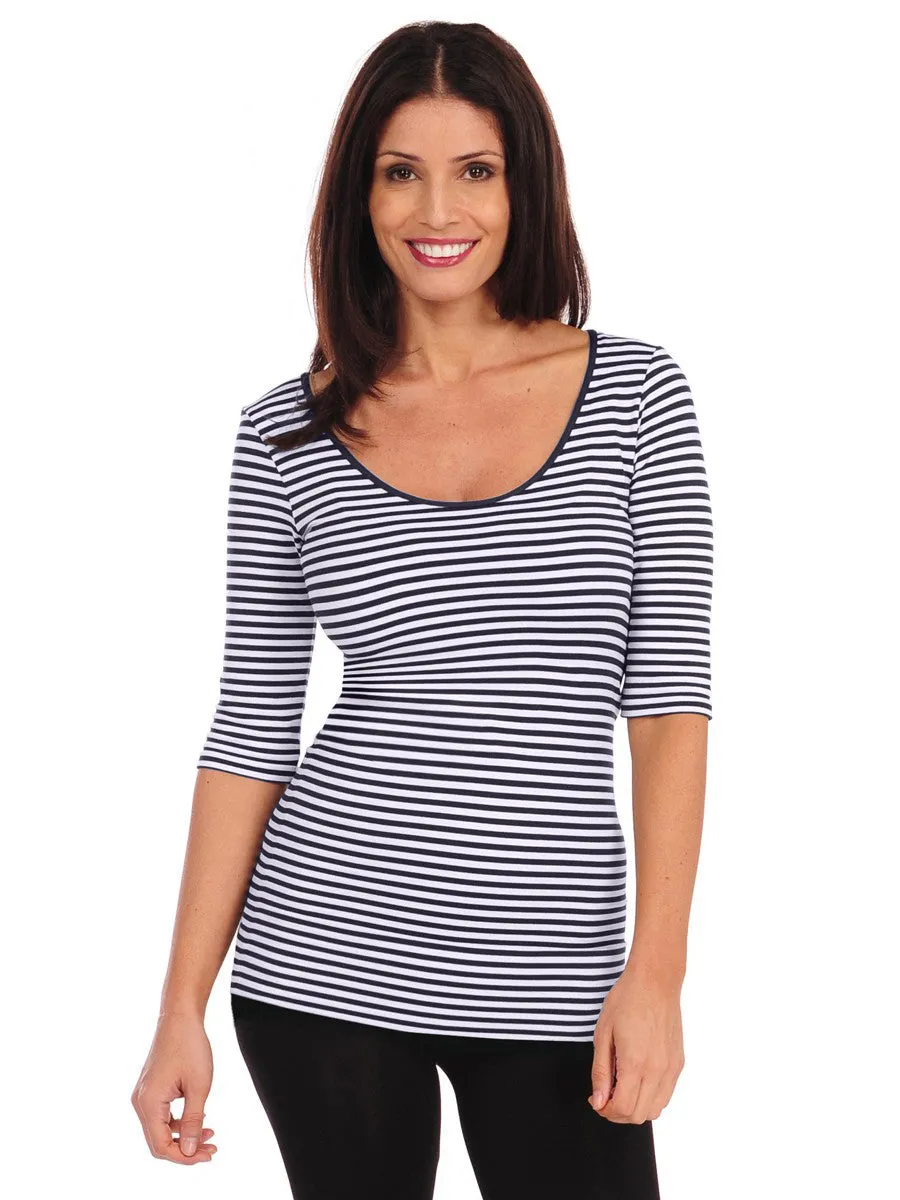 Micro Stripe Reversible Ballet Sleeve (605MS)