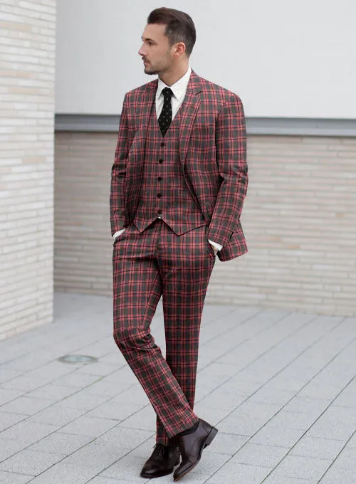 Napolean Poker Charcoal Wool Suit
