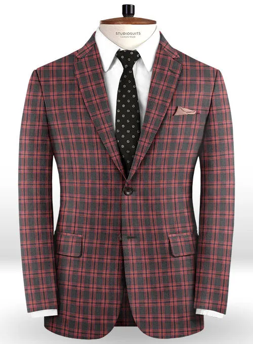 Napolean Poker Charcoal Wool Suit