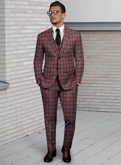 Napolean Poker Charcoal Wool Suit