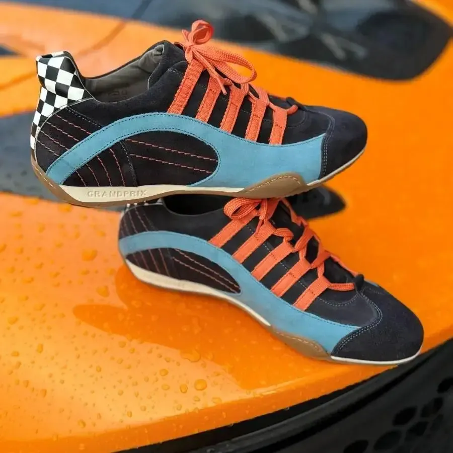 ***NEW*** Women's Racing Sneaker in Blue Suede
