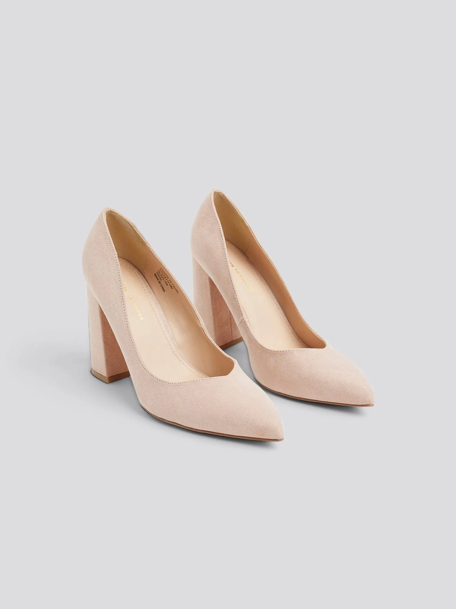 Penelope Wide Width Faux Suede Pumps