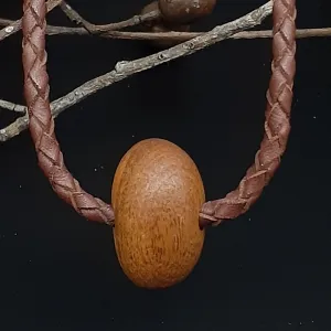 Polished Wood Necklace
